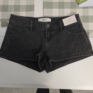 Hollister Women's Dark Gray Jean Shorts
